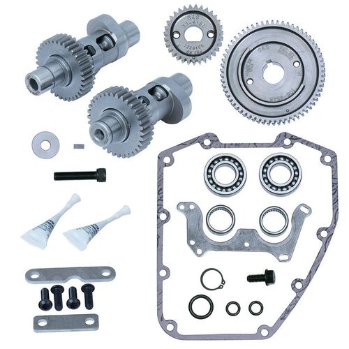 S&S Cycle 570GE Gear Drive Easy Start Camshaft Kit for Harley-Davidson Big Twins 07-16/Dyna 2006 Models