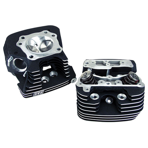 S&S Cycle SS106-3233 79cc Cylinder Head Kit Black for Twin Cam 06-Up
