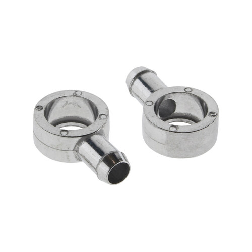 S&S Cycle SS17-0355 Air Filter Breather Vent Fittings Aluminum (Pair)