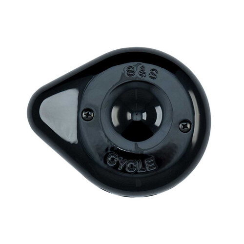 S&S Cycle SS170-0366 Stealth Mini Teardrop Air Cleaner Cover Black