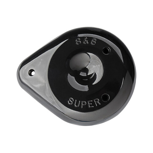 S&S Cycle SS170-0384A Teardrop Air Cleaner Cover Black