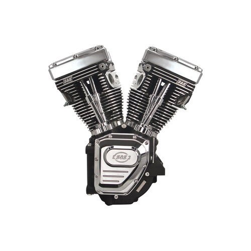 S&S Cycle SS310-0282A 124" Twin Cam A Engine w/Black Finish (No Fuel or Ignition) for Dyna 99-05/Touring 99-06 Models
