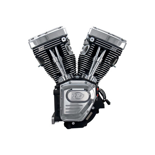 S&S Cycle SS310-0770A 111ci Twin Cam A Engine Black w/Chrome Covers for Dyna 99-05/Touring 99-06 Models