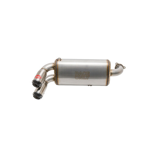 S&S Cycle SS550-1040 Power Tune XTO UTV Exhaust Stainless Steel w/Race Muffler for Polaris RZR Pro XP 20-Up