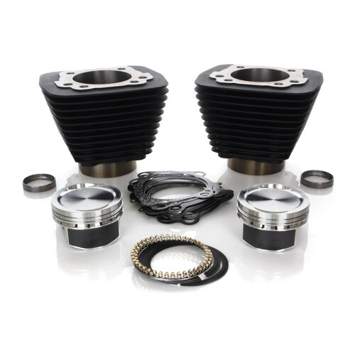 S&S Cycle SS910-0687 1200cc Big Bore Kit Wrinkle Black for Sportster 86-21 w/883cc Engine