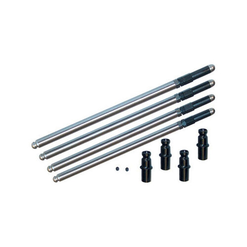 S&S Cycle SS93-5067 Adjustable Pushrod Kit w/Solid Tappet Adapters for Big Twin 66-84