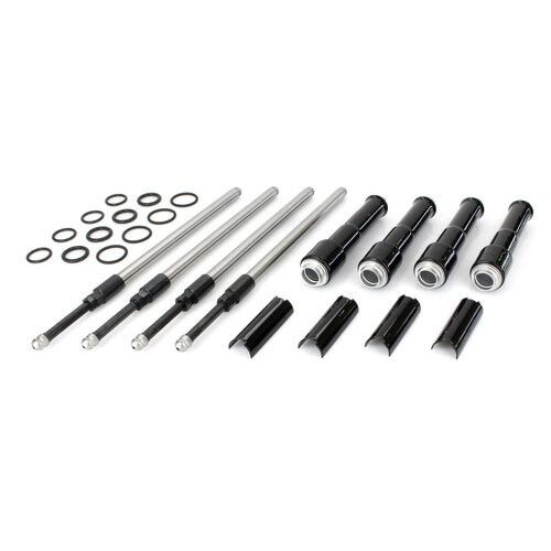 S&S Cycle SS930-0137 Quickee Adjustable Pushrod Kit Black for Milwaukee-Eight 17-Up
