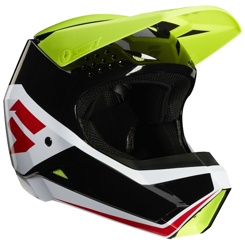Shift 2020 Whit3 Label Graphic Fluro Yellow Youth Helmet [Size:SM]
