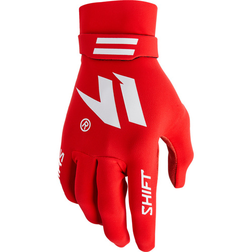 Shift 2021 Black Label Invisible Red/White Gloves [Size:2XL]