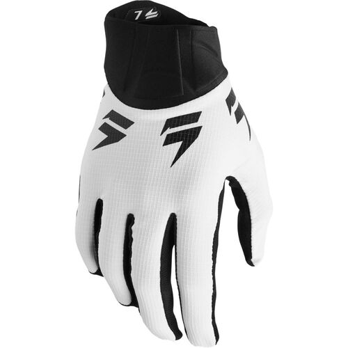 Shift 2021 White Label Trac White/Black Gloves [Size:SM]