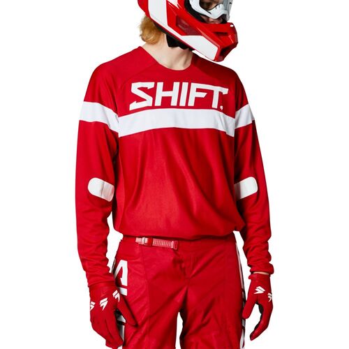 Shift 2021 White Label Haut Red Jersey [Size:SM]