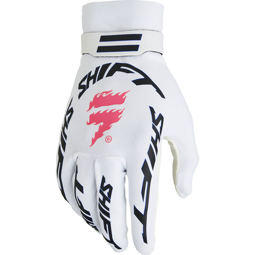 Shift Black Label Burntable Invisible White/Blue Gloves [Size:SM]