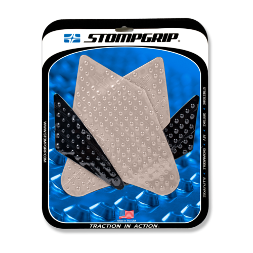 Stompgrip Volcano Tank Grips Clear for Honda CBR250R 11-13