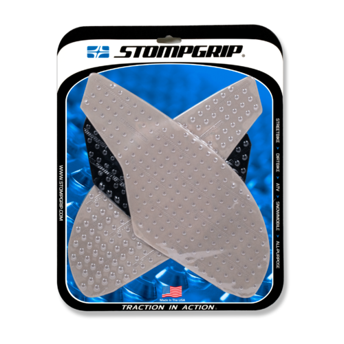 Stompgrip Volcano Tank Grips Clear for Triumph Daytona 675/675R/Street Triple R/S/RS/RX/R Low