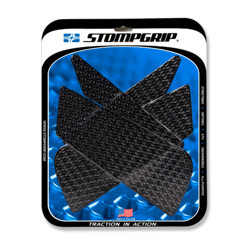 Stompgrip Icon Tank Grips Black for Ducati 848 08-13/1098 07-08/1198 09-11/Streetfighter 09-13/Streetfighter 848 12-15