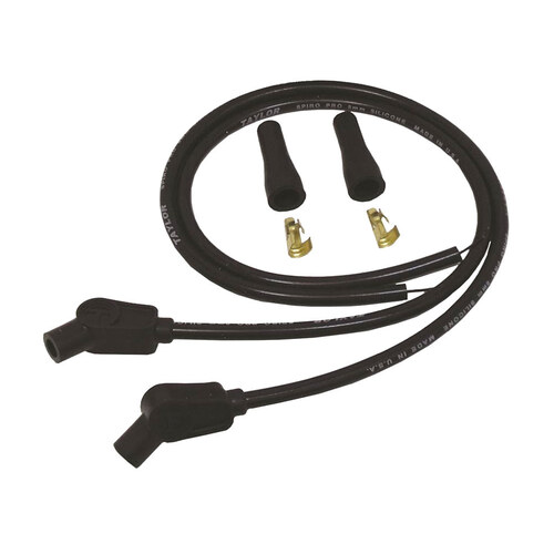 Taylor Cable Products TAY-10053 8mm 24" Universal Spark Plug Wire Set Black for Evolution Style Engines
