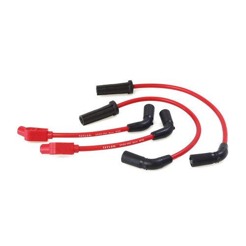 Taylor Cable Products TAY-10237 8mm Spark Plug Wire Set Red for Softail 18-Up