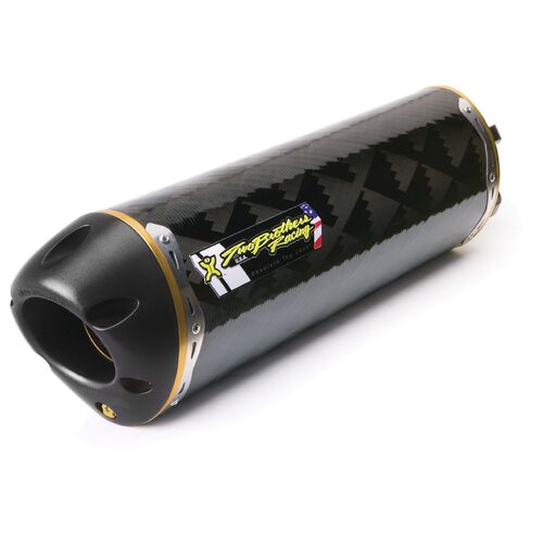Two Brothers M2 Slip-On Mufflers Carbon for Honda CBR250R 11-13