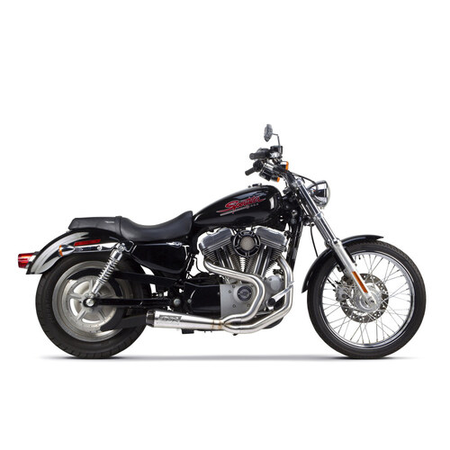 Two Brothers Racing TBR-005-4110199 Comp-S 2-1 Exhaust System Stainless Steel w/Carbon Fiber End Cap for Sportster 04-13