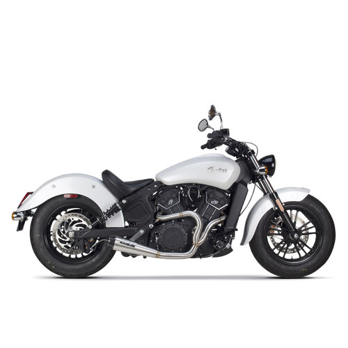 Two Brothers Racing TBR-005-4610199 Comp-S 2-1 Exhaust System Stainless Steel w/Carbon Fiber End Cap for Indian Scout 17-Up