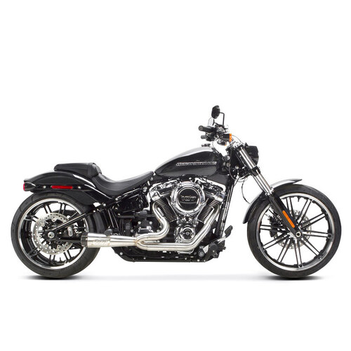 Two Brothers Racing TBR-005-4980199 Comp-S 2-1 Exhaust System Stainless Steel w/Carbon Fiber End Cap for Softail Breakout/Fat Boy 18-Up/FXDR 19-Up