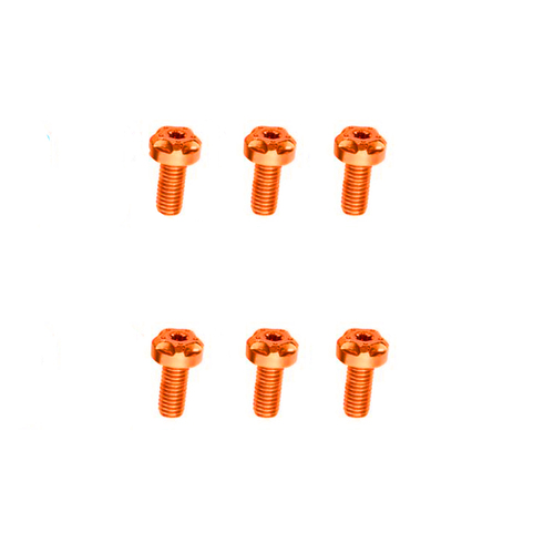 Two Brothers Exhaust End Cap Bolt Kit Orange for M2/M5/M7 Mufflers