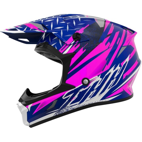 THH T710X Assault Pink/Blue Helmet [Size:XS]