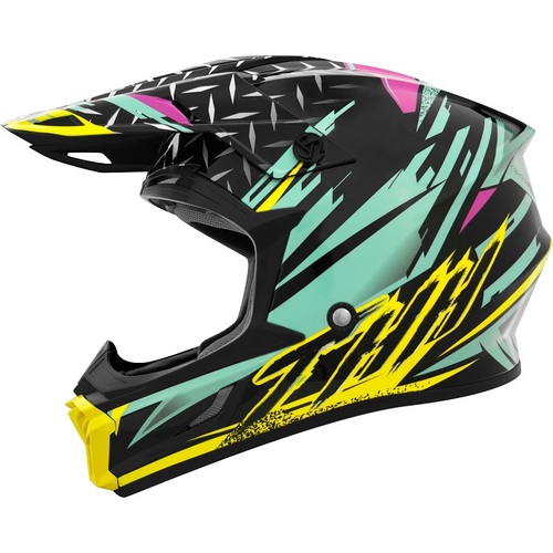 THH T710X Assault Teal/Yellow Youth Helmet [Size:SM]