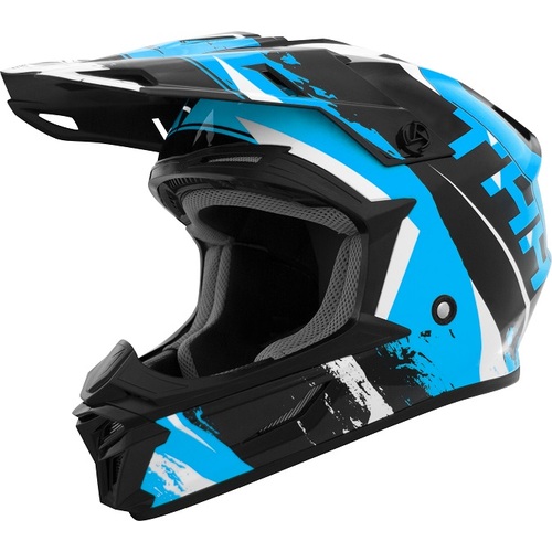 THH T710X Rage Black/Blue Youth Helmet [Size:SM]