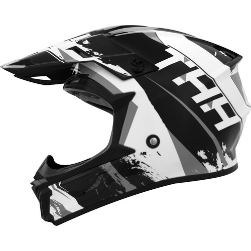 THH T710X Rage Black/White Helmet [Size:XS]