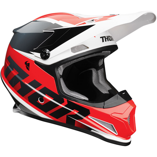 Thor 2023 Sector Fader Red/Black Helmet [Size:XS]
