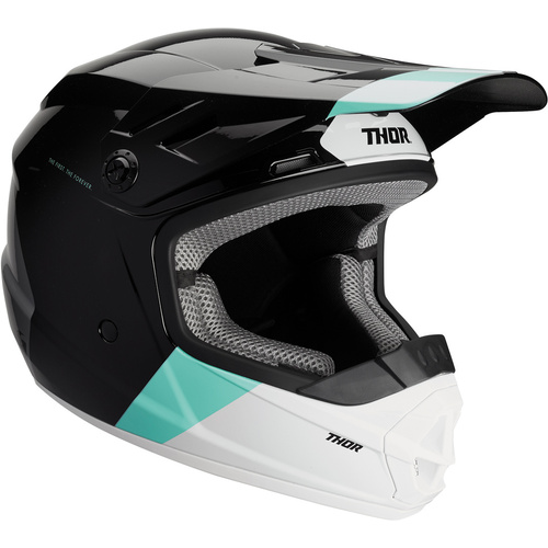 Thor 2020 Sector Bomber Black/Mint Youth Helmet [Size:SM]