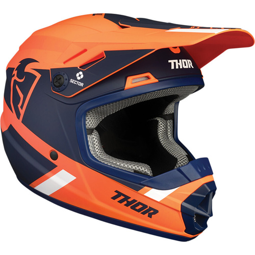 Thor 2024 Sector MIPS Split Orange/Navy Youth Helmet [Size:SM]