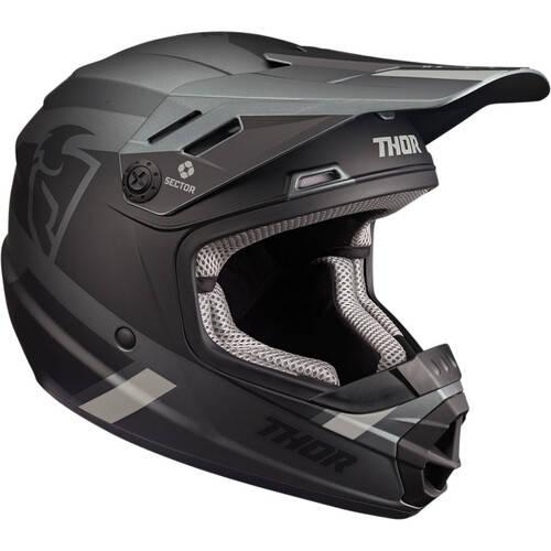 Thor 2024 Sector MIPS Split Charcoal/Black Youth Helmet [Size:SM]