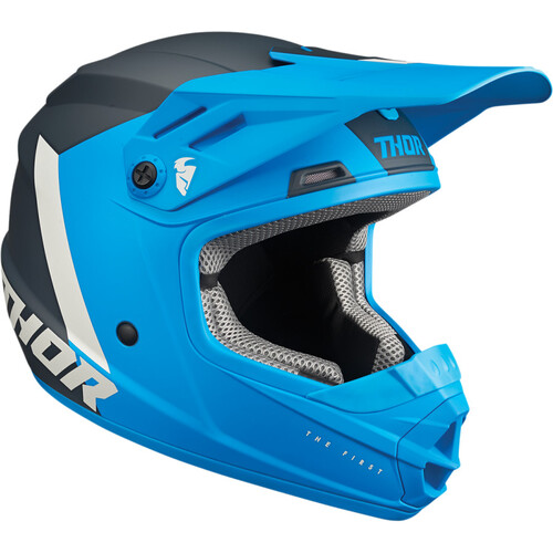 Thor 2024 Sector Chev Blue/Grey Youth Helmet [Size:SM]