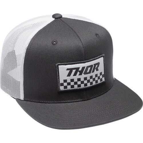 Thor 2023 Checkers Snapback Hat Grey/White