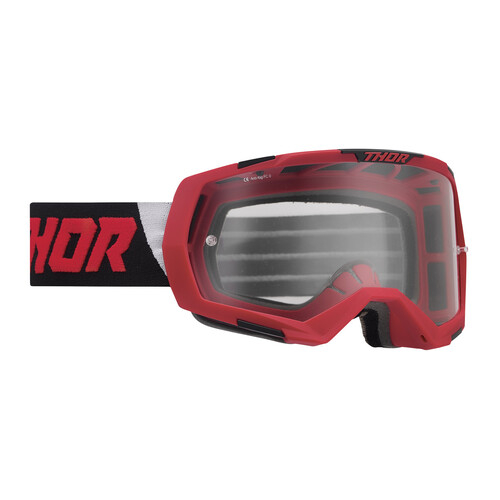 Thor 2023 Regiment Goggles Red/Black w/Clear Lens