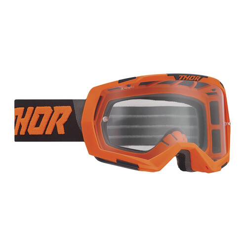 Thor 2023 Regiment Goggles Fluro Orange/Black w/Clear Lens