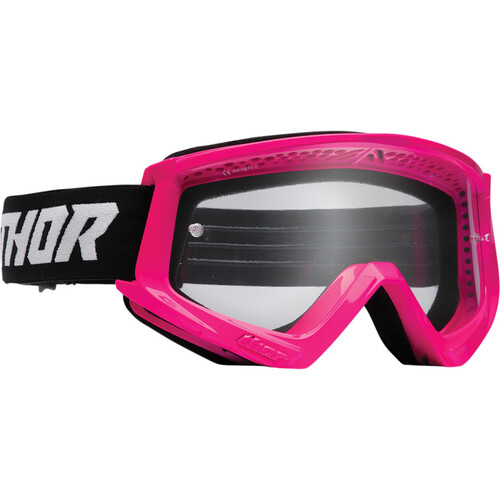 Thor 2023 Combat Racer Youth Goggles Fluro Pink/Black