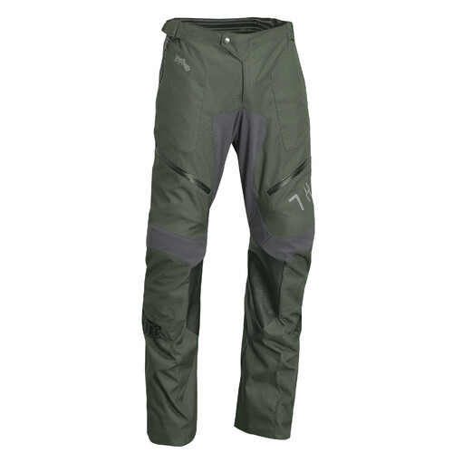 Thor 2024 Terrain Over The Boots Army/Charcoal Pants [Size:28]