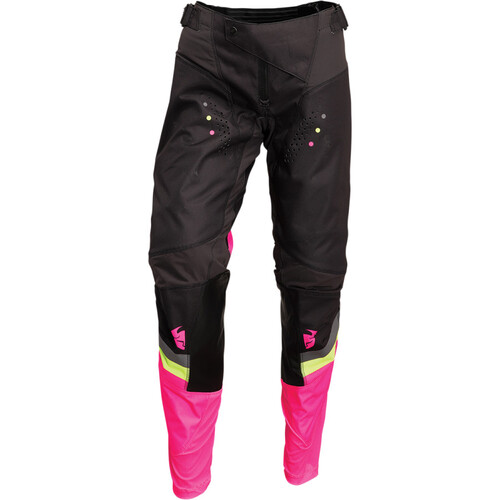 Thor 2024 Pulse Rev Charcoal/Fluro Pink Womens Pants [Size:3/4]
