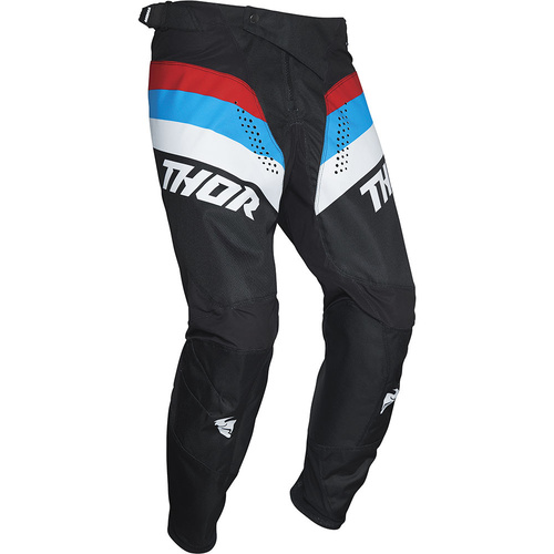 Thor 2021 Pulse Racer Black/Red/Blue Youth Pants [Size:20]