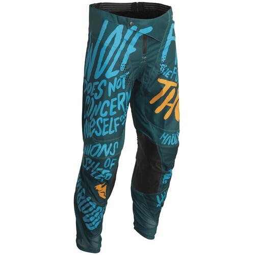 Thor 2022 Pulse Counting Sheep Teal/Tangerine Youth Pants [Size:20]