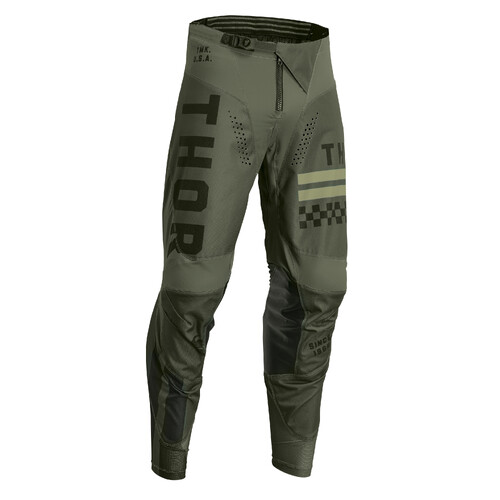 Thor 2024 Pulse Combat Army/Black Youth Pants [Size:18]