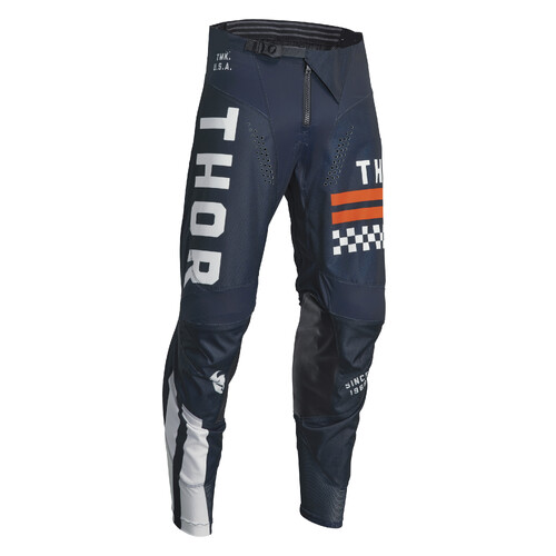 Thor 2024 Pulse Combat Midnight/Vintage White Youth Pants [Size:18]
