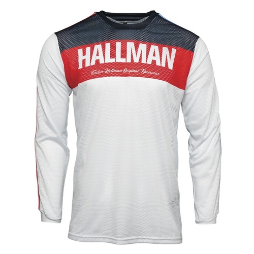 Thor 2021 Hallman Tapd Air Red/White/Blue Jersey [Size:XL]