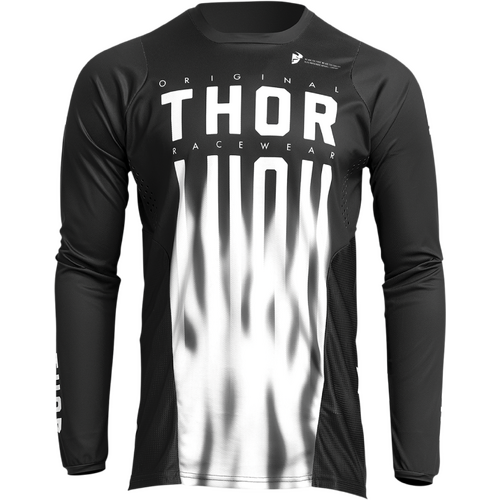 Thor Pulse Vapor Black/White Jersey [Size:MD]