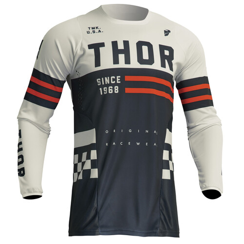 Thor 2024 Pulse Combat Midnight/Vintage White Jersey [Size:SM]