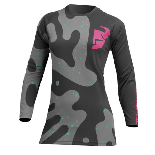 Thor 2023 Sector Disguise Grey/Fluro Pink Womens Jersey [Size:XS]