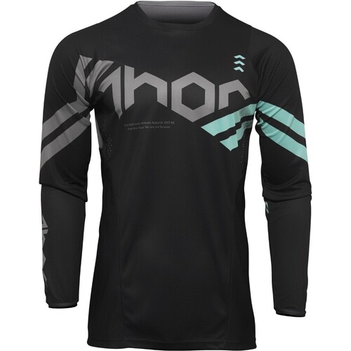 Thor 2022 Pulse Cube Black/Mint Youth Jersey [Size:2XS]